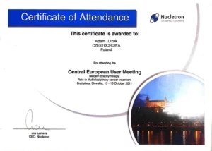 Certyfikat Adam Lizak 5