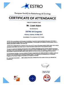 Certyfikat Adam Lizak 6